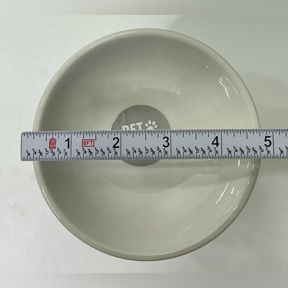 Ceramic Oranges Pet Bowl Eccolo Pets Small Dog Cat Bowl NEW